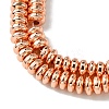 Electroplated Synthetic Non-Magnetic Hematite Beads Strands G-H020-J01-01-3