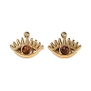 Natural Tiger Eye Eye Charms STAS-U014-06A-01-1