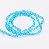 Transparent Glass Beads Strands GLAA-R135-2mm-08-2