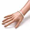 Natural Selenite Beads Stretch Bracelets BJEW-JB06620-01-3