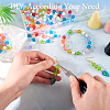 280Pcs 14 Colors Transparent Glass Beads Strands GLAA-TA0012-34-5