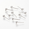 Brass Stud Earring Findings LS-KK-T014-66P-1