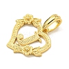 Heart Brass Pendants KK-I714-04G-J-2