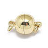 Rack Plating Brass Magnetic Clasps with Loops X-KK-F801-03B-G-2