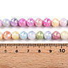 Anti-Tarnish Electroplate Glass Beads Strands GLAA-N010-8mm-05-4
