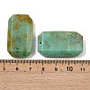 Natural African Turquoise(Jasper) Pendants G-H325-03F-3