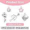 Alloy with Rhinestone Pendants FIND-YW0006-41-2
