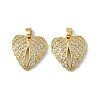 Brass Micro Pave Cubic Zirconia Pendants KK-E068-VC040-2