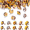 Bee Theme Wooden Stud Earrings WOOD-TA0002-64-2