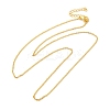 Gold Plated Brass Cable Chain Necklaces NJEW-BB10199-18-2