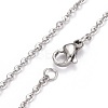 Non-Tarnish 304 Stainless Steel Pendant Necklaces NJEW-Z004-05P-3
