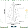 Christmas Tree Acrylic Earring Display Stands EDIS-WH0012-37B-2