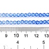 Gradient Color Baking Paint Glass Bead Strands DGLA-A039-T6mm-A020-5