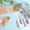 DIY Bookmark Making Kits. with Transparent Acrylic & Polyester Tassel Decoration DIY-SP0001-92B-3