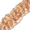 Electroplate Glass Beads Strands EGLA-Q127-01M-1