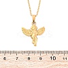 304 Stainless Steel Cupid Pendant Necklaces NJEW-H059-31G-5