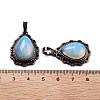 Synthetic Opalite Teardrop Pendants G-K363-01R-06-3