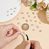 24Pcs 4 Colors Brass Cubic Zirconia Pendants KK-BC0013-59-3