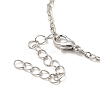 Glass Heart with Cloud Pendant Necklace LS-NJEW-H165-01G-4