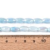 Anti-Tarnish Electroplate Glass Beads Strands EGLA-Q130-02A-05-4