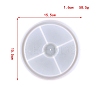Flat Round Food Grade Silicone Incense Holder Molds SIMO-PW0006-048-2