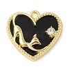 Alloy with Rhinestone Pendants LS-ALRI-U001-03A-G-1