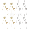 8Pcs 2 Colors Brass Chain Tassel Big Pendants KK-ME0003-55-1