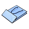 Rectangle Paper Bags with Twisted Rope Handles CARB-L011-01F-03-3