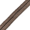 Electroplated Frosted Non-magnetic Synthetic Hematite Beads Strands G-G089-A01-08-1