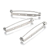 Tarnish Resistant 304 Stainless Steel Brooch Findings Sets LS-STAS-G137-52P-01-3