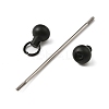 Plastic Beadable Keychain Bar for Jewelry Making DIY Crafts AJEW-C040-01F-2