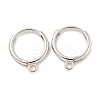 Brass Hoop Earring Findings KK-L211-021P-1