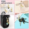 Alloy Enamel Flower Pendant Decorations HJEW-YW00002-10