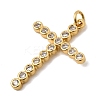 Brass Micro Pave Cubic Zirconia Pendants KK-I360-006G-05-2