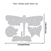 Dragonfly Pattern Carbon Steel Hot Foil Plate Metal Dies DIY-WH0226-046-2
