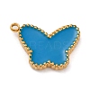 Ion Plating(IP) 304 Stainless Steel Enamel Pendants STAS-A102-01G-02-1