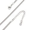 Brass Cuban Link Chain Necklaces for Women NJEW-D302-57P-3