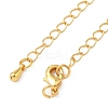 Teardrop Brass End with Chains KK-H532-10A-G-2