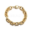 304 Stainless Steel Cable Chain Bracelets for Women BJEW-Q050-01D-G-1