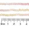 Transparent Painted Glass Beads Strands X1-DGLA-A034-T1mm-A09-3