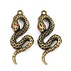 Alloy Burgundy Rhinestone Big Pendants AL-CBA2376-32AB-1
