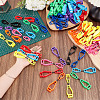 90Pcs 9 Colors Plastic Glove Grabber Clip AJEW-WA0003-68-3