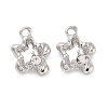 Rack Plating Alloy Rhinestone Pendants PALLOY-F311-21P-01-1