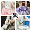 1Pc 2-Layer Pleated Satin Organza Ribbons ORIB-TA0001-06B-9