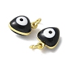 Brass Enamel Charms KK-S518-03D-G-2