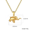 Stainless Steel Cable Chain Baby Elephant Pendant Necklaces PW-WG99660-01-3