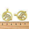 Real 18K Gold Plated Brass Pendants KK-L209-024G-3