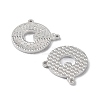 Rhodium Plated 925 Sterling Silver Charms STER-C003-21P-2