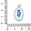 Brass Enamel Pendants LS-ENAM-I086-08A-3