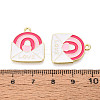 Valentine's Day Alloy Enamel Pendants ENAM-T023-15B-3